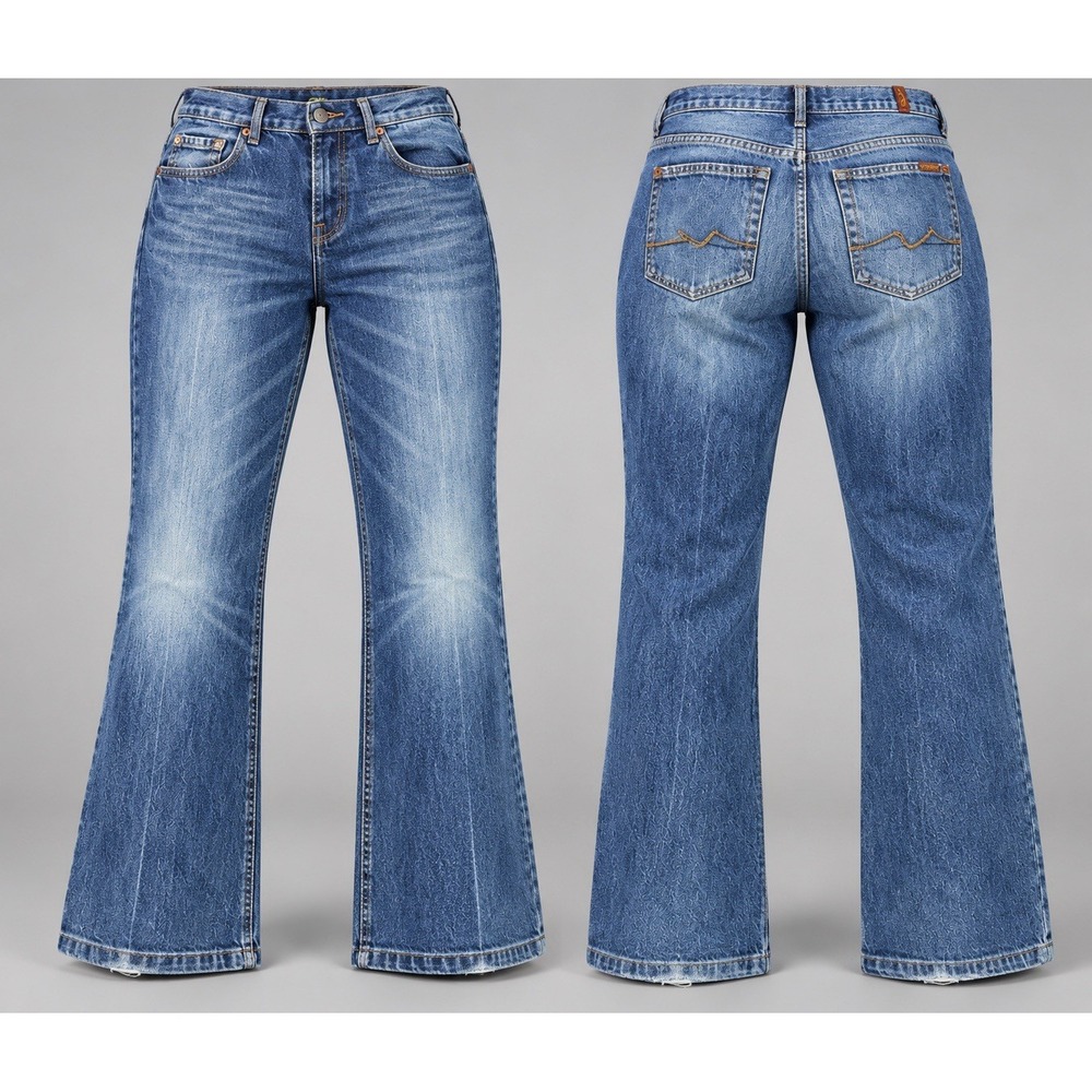 7 For All Mankind jeans 32x26 Relax Wide Leg medium wash Button Fly
